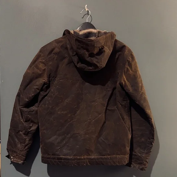 Taylor Stitch "Winslow" Jacket - Waxed + Hooded Sz 36 (XS) w/ AMAZING patina 🤩 - Picture 9 of 11